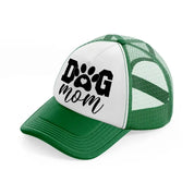 dog mom-green-and-white-trucker-hat