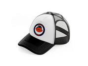 chicago bears circle-black-and-white-trucker-hat
