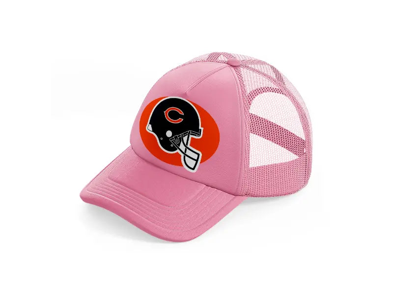 chicago bears helmet-pink-trucker-hat
