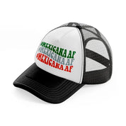 mexicana af-black-and-white-trucker-hat