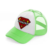 super dad color-lime-green-trucker-hat