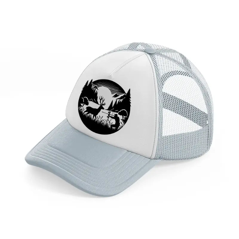 deer hunter-grey-trucker-hat