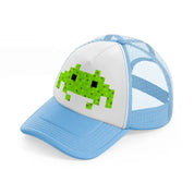 invader sky blue trucker hat