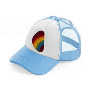 groovy shapes 28 sky blue trucker hat