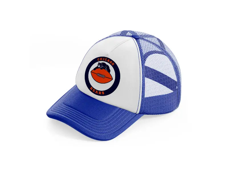chicago bears circle-blue-and-white-trucker-hat