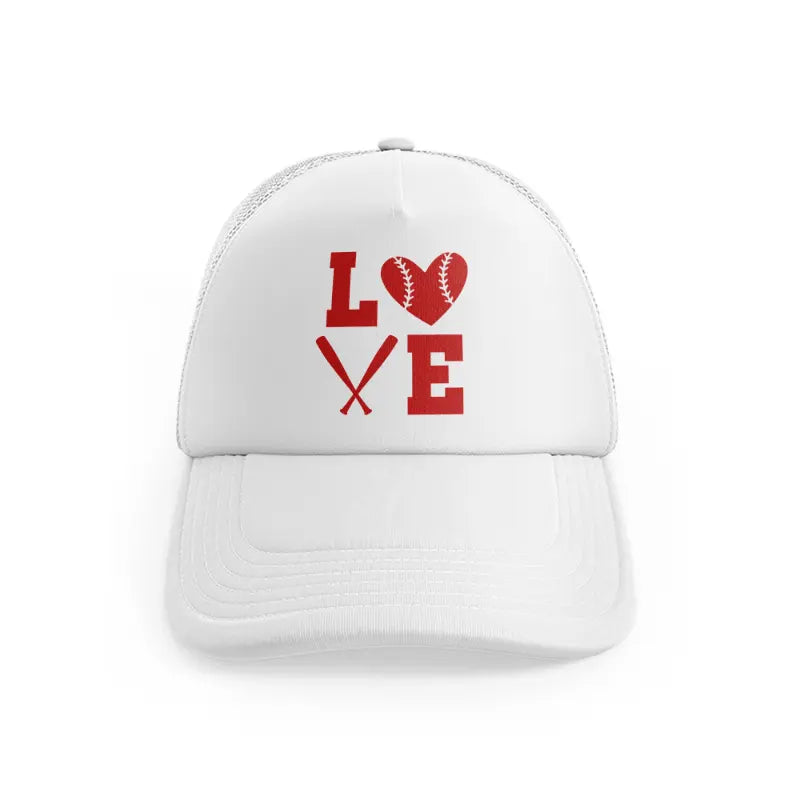 Love Baseball Redwhitefront view