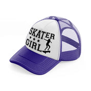 skater girl-purple-trucker-hat