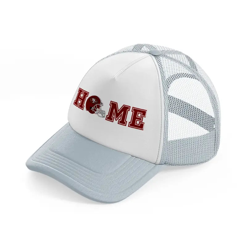 49ers home-grey-trucker-hat