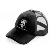 vinsmoke sanji logo-black-trucker-hat