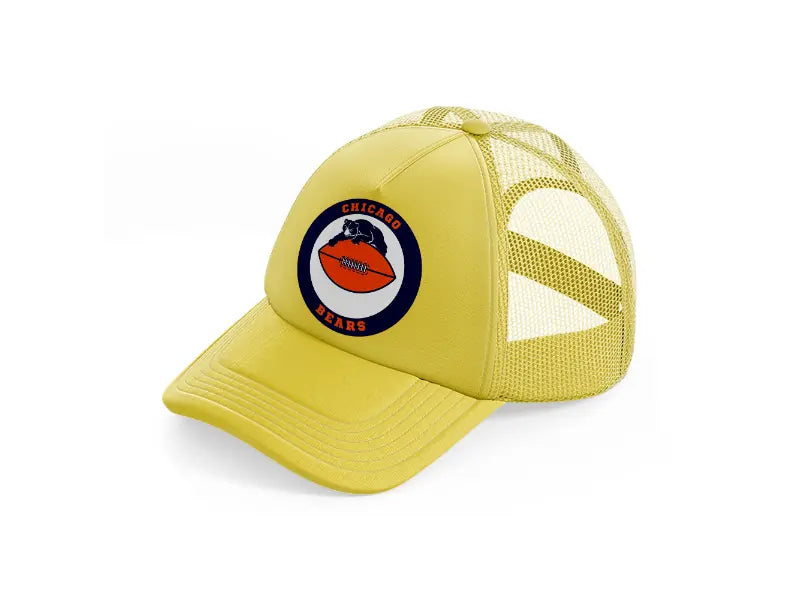 chicago bears circle-gold-trucker-hat