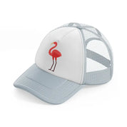 flamingo (1) grey trucker hat