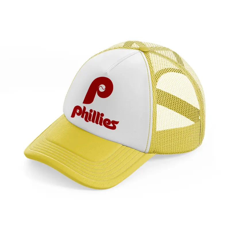 phillies logo-yellow-trucker-hat