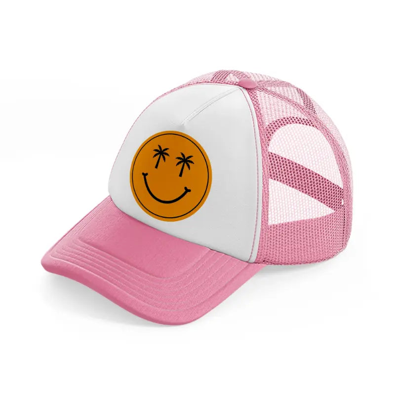 groovy-60s-retro-clipart-transparent-05-pink-and-white-trucker-hat