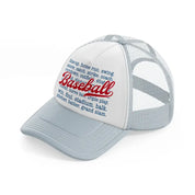 baseball  line up quote-grey-trucker-hat