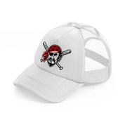 pittsburgh pirates emblem-white-trucker-hat