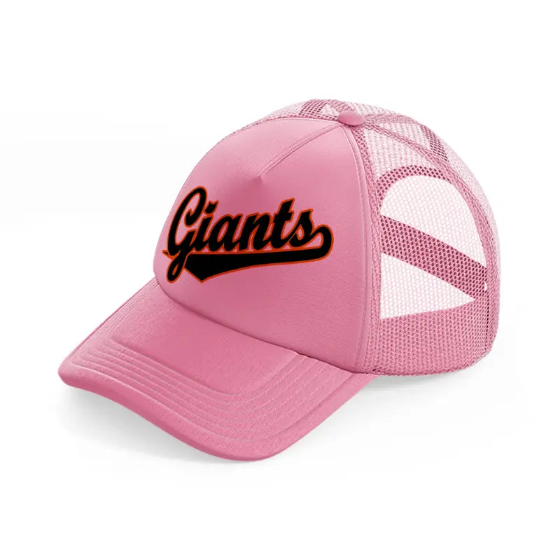 giants supporter pink trucker hat