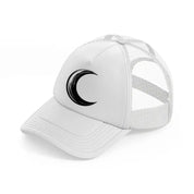 crescent moon-white-trucker-hat