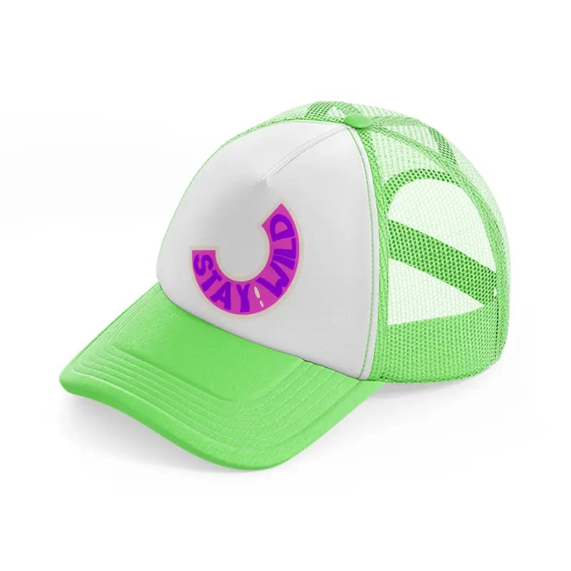 stay! wild-lime-green-trucker-hat