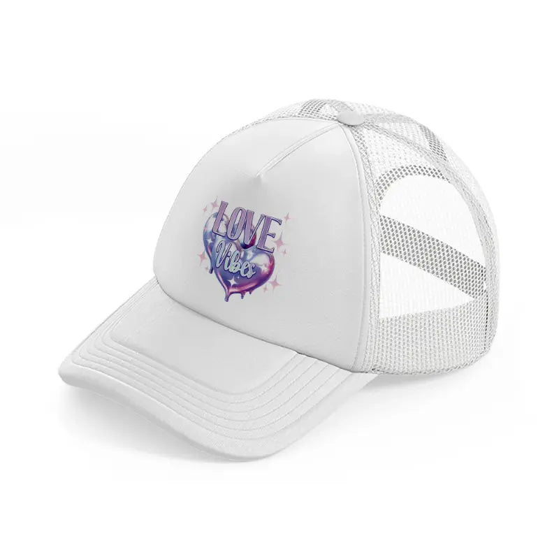 love vibes-white-trucker-hat