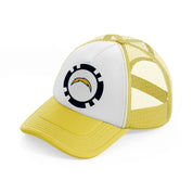 los angeles chargers supporter-yellow-trucker-hat