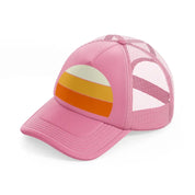 sun retro pink trucker hat