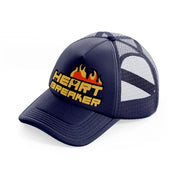 heart breaker-navy-blue-trucker-hat