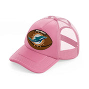 miami dolphins ball-pink-trucker-hat