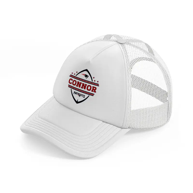 connor patriots-white-trucker-hat