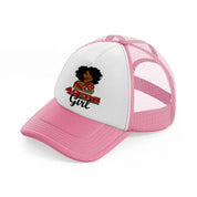 49ers girl-pink-and-white-trucker-hat