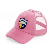 los angeles chargers sport badge-pink-trucker-hat