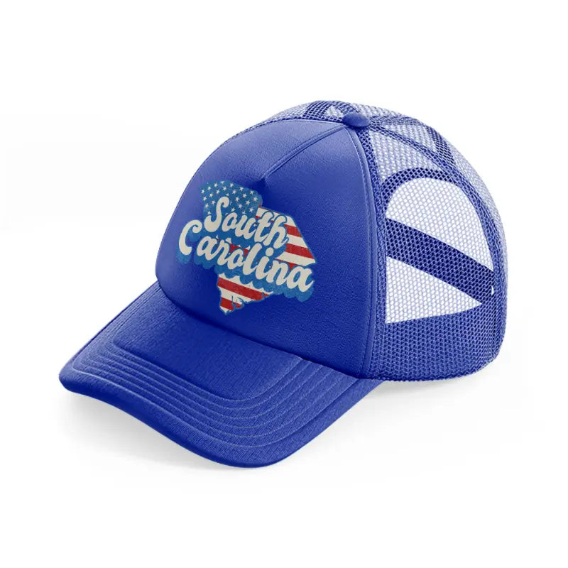 south carolina flag-blue-trucker-hat