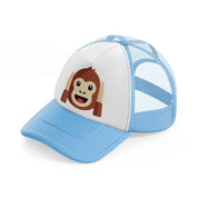 147 monkey 2 sky blue trucker hat