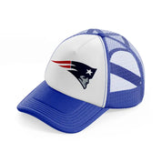 new england patriots emblem-blue-and-white-trucker-hat