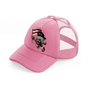 new england patriots cartoon-pink-trucker-hat