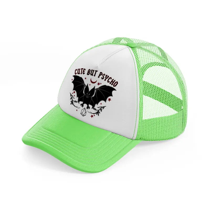 cute but psycho-lime-green-trucker-hat