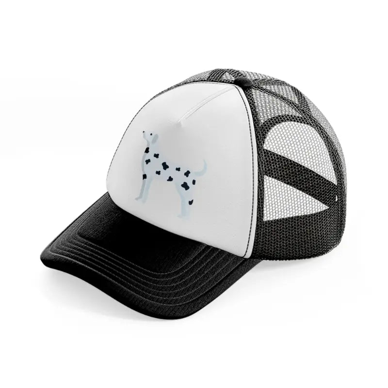 014-dalmation-black-and-white-trucker-hat