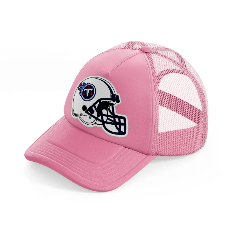 tennessee titans white helmet-pink-trucker-hat