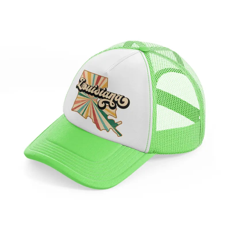 louisiana-lime-green-trucker-hat