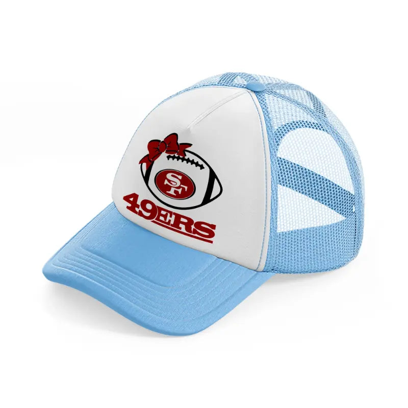cute 49ers-sky-blue-trucker-hat