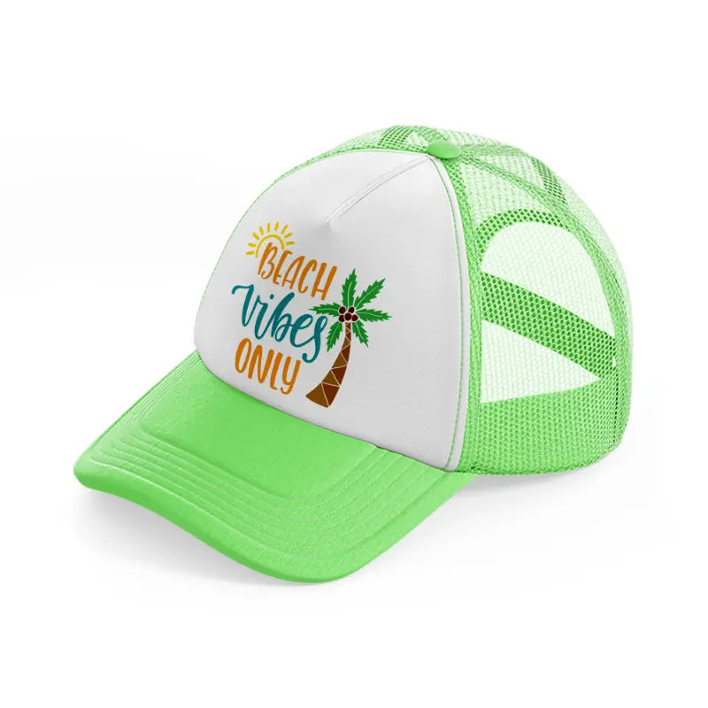 beach vibes only-lime-green-trucker-hat