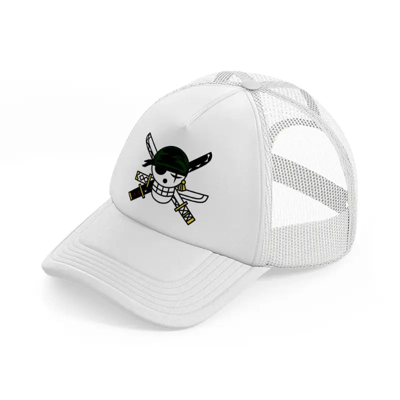 zoro logo-white-trucker-hat