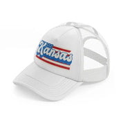 kansas flag-white-trucker-hat