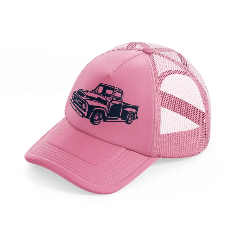 vector truck-pink-trucker-hat