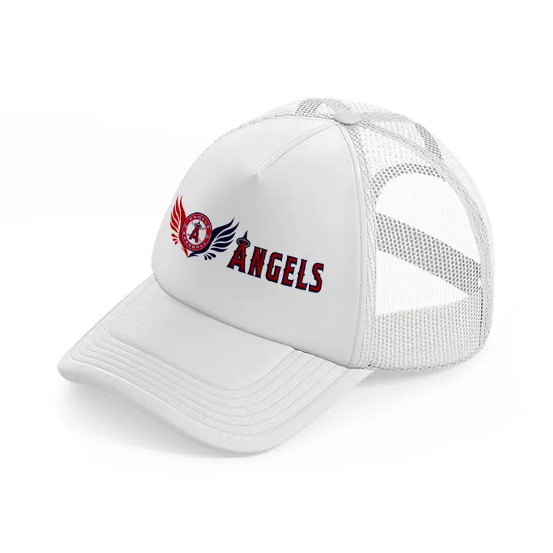 los angeles angels retro-white-trucker-hat