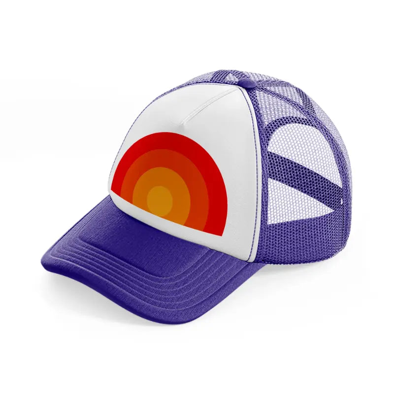 sunset abstract-purple-trucker-hat