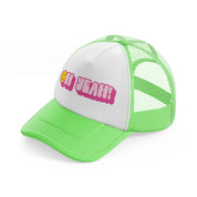 oh yeah!-lime-green-trucker-hat