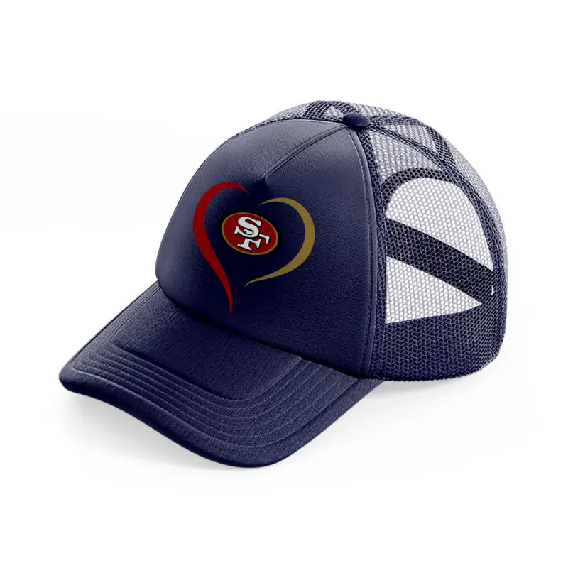49ers lover-navy-blue-trucker-hat