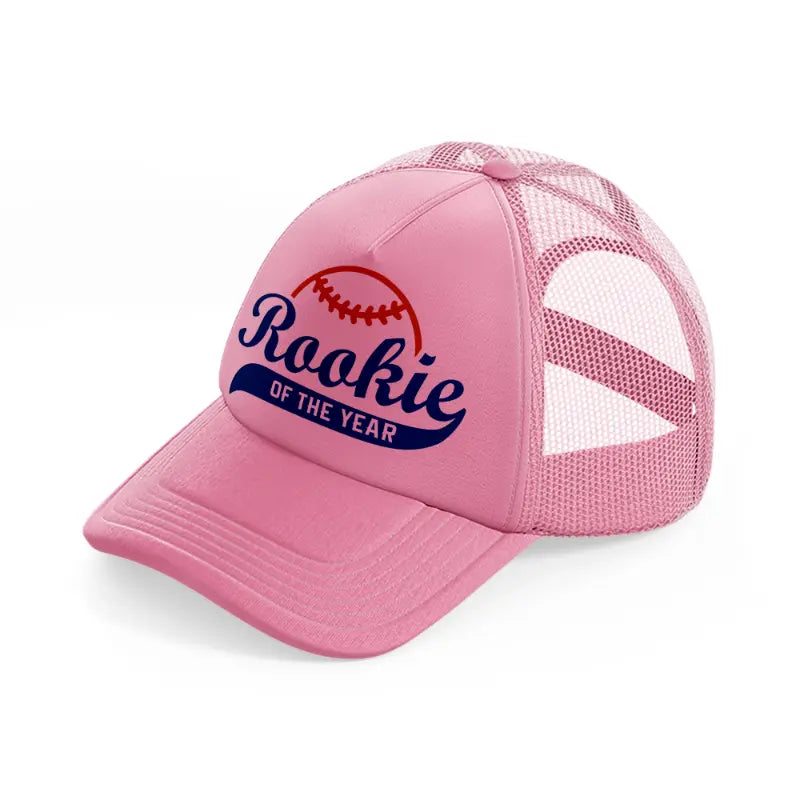 rookie of the year-pink-trucker-hat