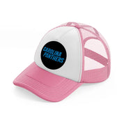 carolina panthers circle-pink-and-white-trucker-hat