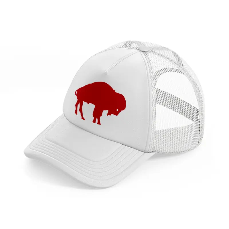 buffalo shape-white-trucker-hat